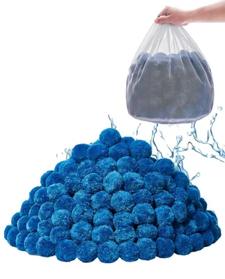 Immagine prodotto di VEVOR sfere filtranti in sabbia 1,83 kg, sfere filtranti di ricambio per la sabbia della piscina, riutilizzabili, in poliestere blu, adatte per piscine, piscine fuori terra
