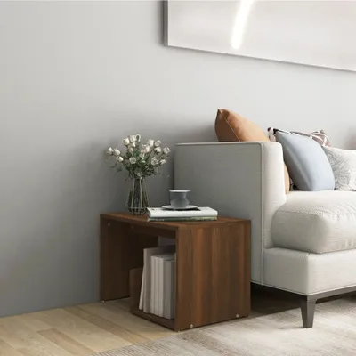 Produktbild von "Spring Sale"Beistelltisch - modernes Design - Flurtisch/Wohnzimmertisch - Braun Eichen-Optik 59x36x38cm Holzwerkstoff DE478369 - Konsolentische
