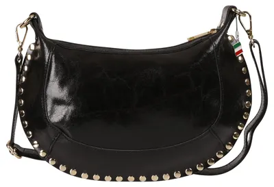 Produktbild von Florence Leder Tasche Damen Schultertasche Umhängetasche schwarz 6x32x20cm OTF196S1