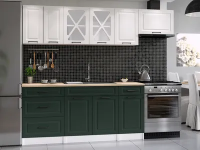 Obrázek produktu pro Kuchyňská linka MARGID 240cm - Bílá + green