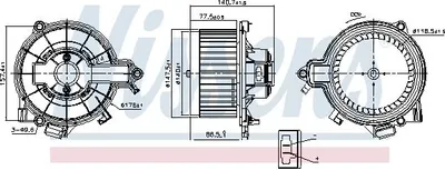 Obrázok produktu pre NISSENS 87616 Interiérový ventilátor