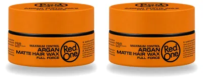 Immagine prodotto di 2 confezioni di cera modellante opacizzante per capelli Argan Red One - Effetto opaco - 150 ml - Confezione vantaggiosa - 2 pezzi