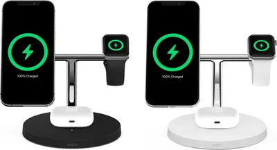 Produktbild von BELKIN BoostCharge Pro 3in1 Ladegerät MagSafe 15W, Farbe:Schwarz