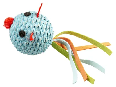 Obrázek produktu pro Duvoplus Hračka pro kočky Jolly Ball Mouse - modrá