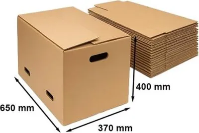 Zdjęcie produktu dla Karton wykrojnikowy 650x370x400mm do przeprowadzki 10szt
