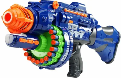 Immagine prodotto di Pistola giocattolo con suoni realistici, 2 colori-blu