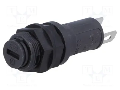 Image de 1 douille, 5 fusibles cylindriques 5x20 mm, 10A, pour boîtier de fusibles 3101.0020