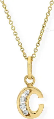 Produktbild von JuwelmaLux Anhänger 333 Gold JL16-02-0013 Buchstabe "C" mit Zirkonia