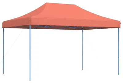 Image de vidaXL Tente de réception pliante Pop-Up rouge terracotta 440x292x315 cm