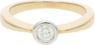 Produktbild von JuwelmaLux Ring 585/000 (14 Karat) Gold- und Weißgold mit Brillant JL30-07-0781 50