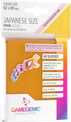 Zdjęcie produktu dla GGS10121 - Rękawy PRIME w rozmiarze japońskim, pomarańczowe (60 sztuk)