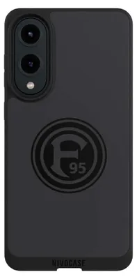 Produktbild von NIVOCASE Handyhülle für Samsung Galaxy S25 Edge Hülle NIVOpure Case Schwarz F95 Fortuna Düsseldorf Logo