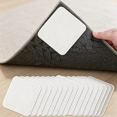 Productafbeelding van Antislipmat voor tapijt, 8 stuks met vacuümtechnologie