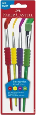 Produktbild von Faber Castell Schulpinsel 4er-Set Soft Touch