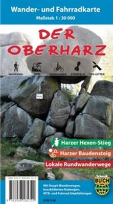 Immagine prodotto di Mappa escursionistica e ciclistica dell'Oberharz 1 : 30 000