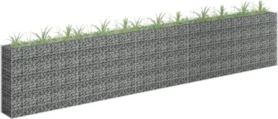 Image de The Living Store Plateau en gabion Acier galvanisé 450×30×90 cm