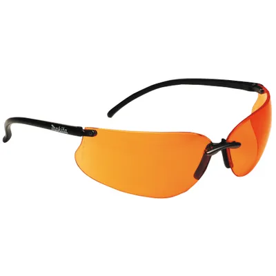 Produktbild von Schutzbrille P-66363 orange Bügelbrille rahmenlos, aussen Schatten