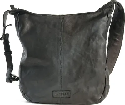 Produktbild von HAROLD'S Leder Schultertasche Submarine Pouch Up Black schwarz