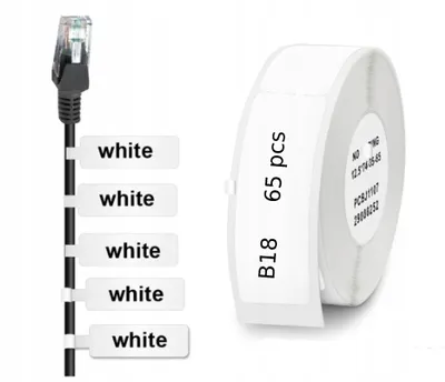Obrázek produktu pro .NIIMBOT Nálepky pro B18 WHITE pro kabely