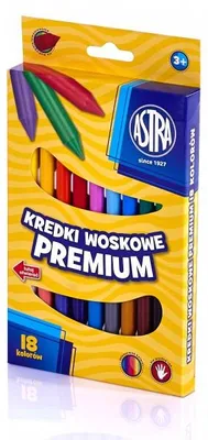 Produktbild von Astra Wachsmalstifte Schulartikel 18 Farben