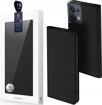 Image de Dux Ducis Skin Pro Oppo Reno 8 Case with Card Wallet Flap Stand Black