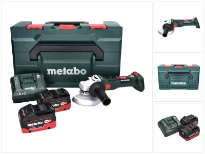 Immagine prodotto di Smerigliatrice angolare a batteria Metabo W 18 LT BL 11-125 18 V 125 mm ( 613052840 ) senza spazzole + 2x batteria ricaricabile 5,5 Ah + caricabatteria + metaBOX