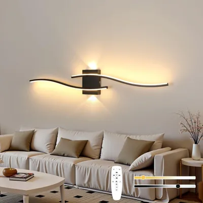 Immagine prodotto di Lampada da parete LED, design elegante, dimmerabile, 29W, con 3 temperature di colore