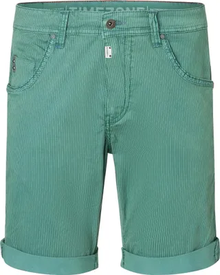 Produktbild von Timezone Gestreifte Bermuda Shorts mit Taschen und Gürtelschlaufen Größe: 30W