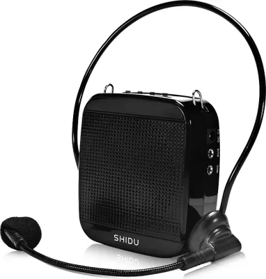 Produktbild von Sprachverstärker SD-M600, 15W Lautsprecher, flexibles Schwanenhals-Headset, Gürtelriemen, 3,94x3,35x1,38 Zoll