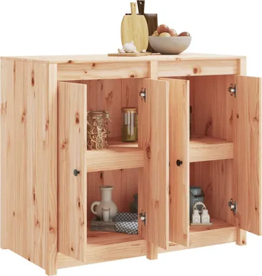 Produktbild von "Winterschlussverkauf "Sideboard Küche Moderne - CLORIS - Buffetschrank - Outdoor-Küchenschrank Massivholz Kiefer - NeuMöbel6557706