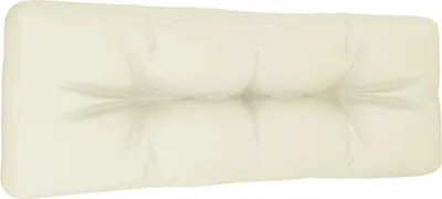 Obrázok produktu pre vidaXL Vankúš z palety krémový 120x40x12 cm Látka