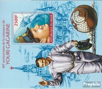Produktbild von Briefmarken Niger 2014 Mi Block 281 (kompl. Ausg.) postfrisch Youri Gagarine