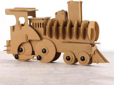 Image de Maquette 3D en carton - Train