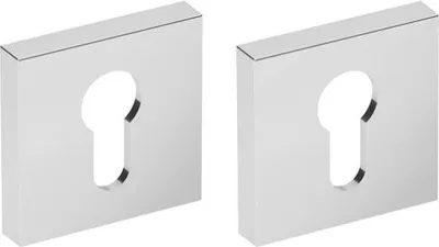 Produktbild von Bodenplatte PLT26J-Y, Premium Line, Chrom poliert, quadratisch