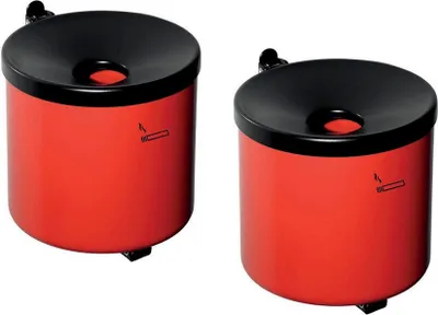 Produktbild von TKG Rondo senior Wandaschenbecher rot, 2 St.