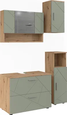 Produktbild von Badmöbel-Set Vicco Irma Salbeigrün 4 Teile, Model 59136