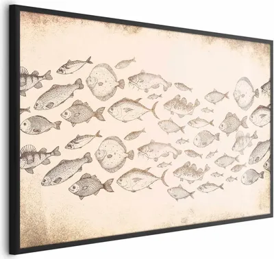 Produktbild von Posterpapier Poster - Subtle Little Fish 90x60 cm Tiere g-C-10165-ao-a