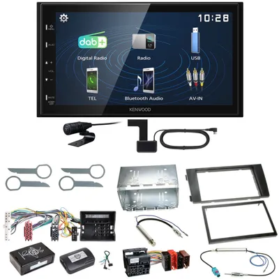Produktbild von Kenwood DMX129DAB DAB+ Bluetooth USB Einbauset für Audi A6 4B Facelift