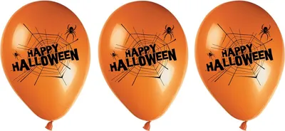 Imagen del producto de Globos de Halloween, 28 cm, paquete de 8 unidades.