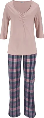 Produktbild von Vivance Dreams Pyjama 2 -teilig hellrosa-navy Größe 48/50