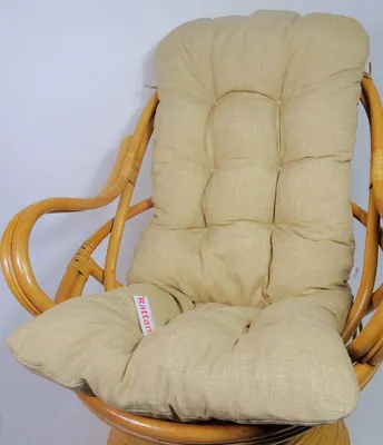 Produktbild von Rattani Auflage/Polster für Schaukelstuhl, Drehsessel, Ersatzpolster Gr. 135 x 60 x 15 cm, Nuevo Loneta beige -  EU