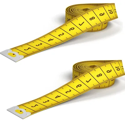 Productafbeelding van Meetlint - Lichaam - 200 cm - Dubbelzijdig - 2 stuks