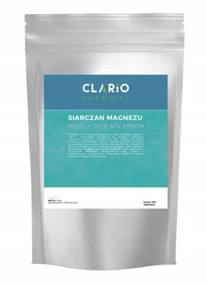 Obrázek produktu pro Síran hořečnatý heptahydrát Sůl EPSOM Clario Chemická kvalita 1kg, 1000g