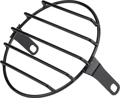 Obrázok produktu pre 6,5-palcová maska bočného svetlometu motocyklov s okrúhlym mriežkovým krytom pre Cruiser Chopper Cafe Racer #1