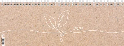 Produktbild von rido/idé 7036801017 Querterminbuch 2027 "Nature" 297×105 mm, Karton