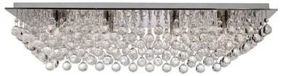 Produktbild von Hanna Klassische Deckenleuchte Stahl Chrom Glas 8 Lichter G9