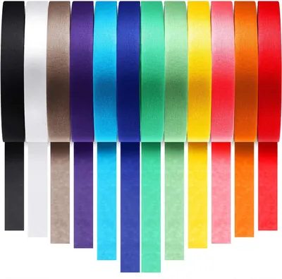 Immagine prodotto di INF Nastro per mascheratura diversi colori (18 mm / 10 m) confezione da 12