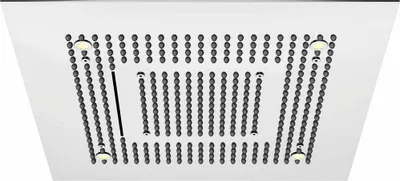 Produktbild von Steinberg Serie 390 Sensual Rain Regenpaneel, LED-Beleuchtung, Komplettset, 3-strahlig, Easy-Clean, 600x600mm, 3906620