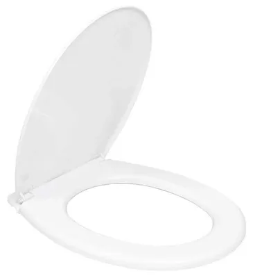 Image de Siège de toilette - basic - blanc - 600gr - avec vis - edm