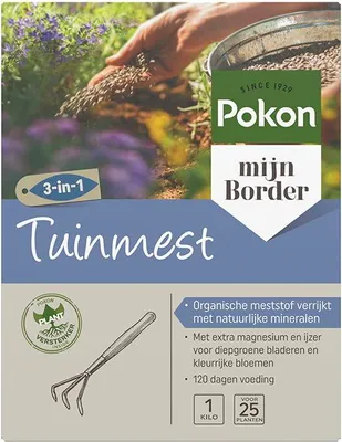 Produktbild von Pokon Gartendünger 1kg, NPK 6-5-11, mit Magnesium & Eisen, bis zu 120 Tage Langzeitwirkung